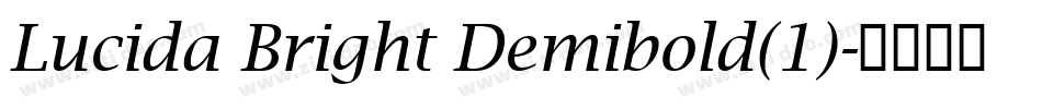 Lucida Bright Demibold(1)字体转换